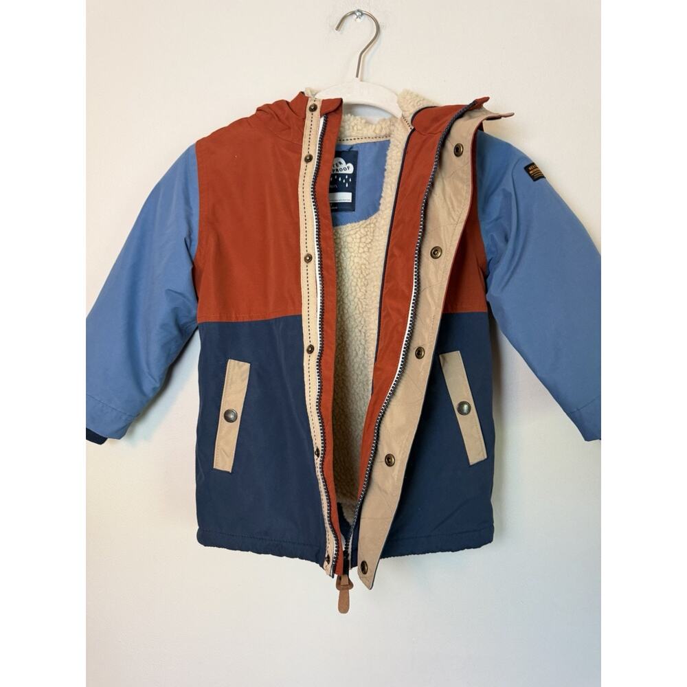 NEXT Kids' Colorblock Hooded Jacket Waterproof Size 3-4 Years Worn Once